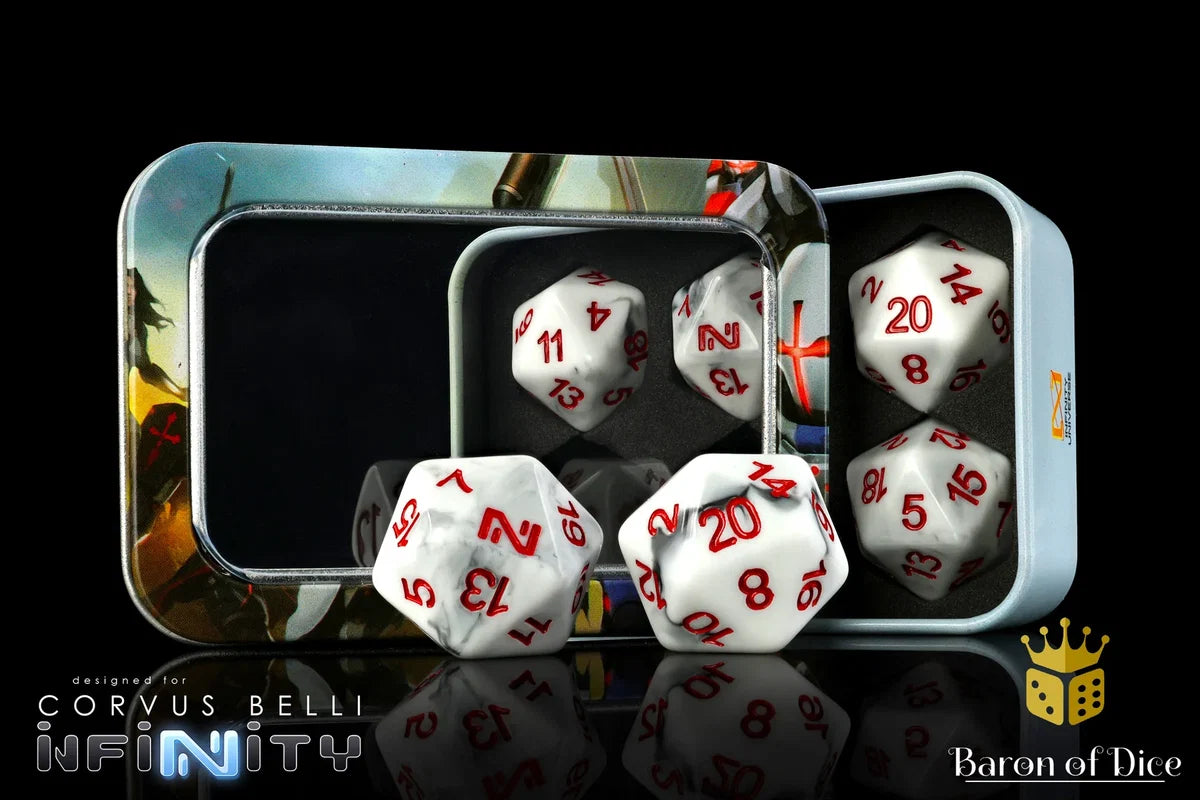 INFINITY: Marbled Red, DICE SET